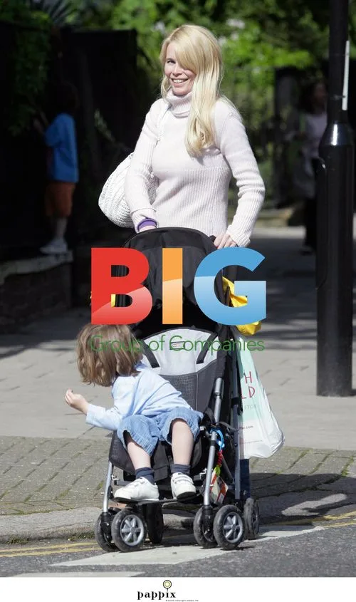Claudia Schiffer and son Caspar in London