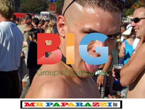Big Brother's Pete Bennett drinking and dancing at music festival
