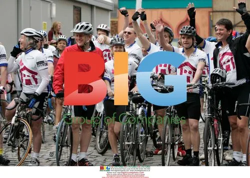 Charity bike ride in Manchester