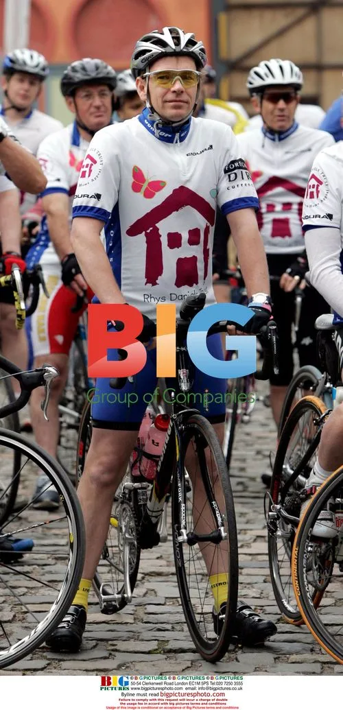 Adam Woodyatt at charity bike ride