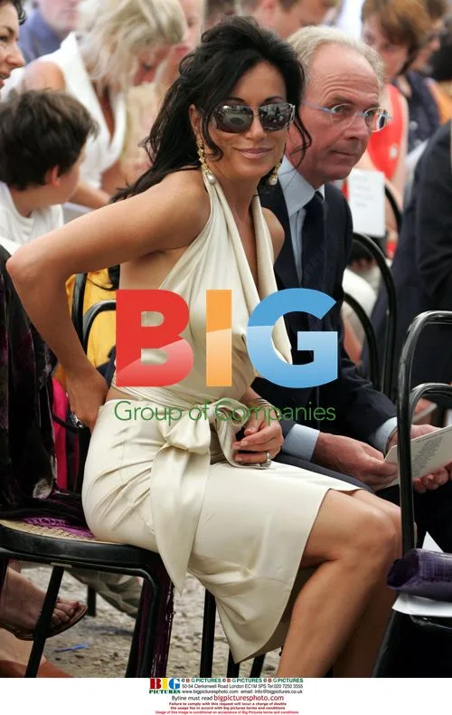 Nancy Dell'Olio at Sven's daughter's graduation