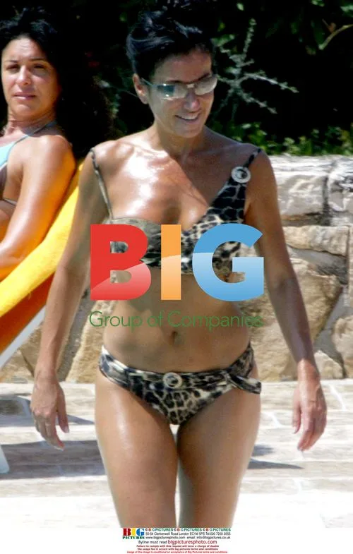 Nancy Dell'Olio on holiday in Puglia