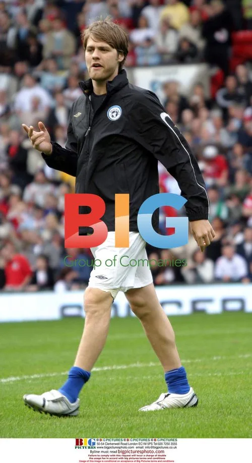 Bryan McFadden at Soccer Aid charity match