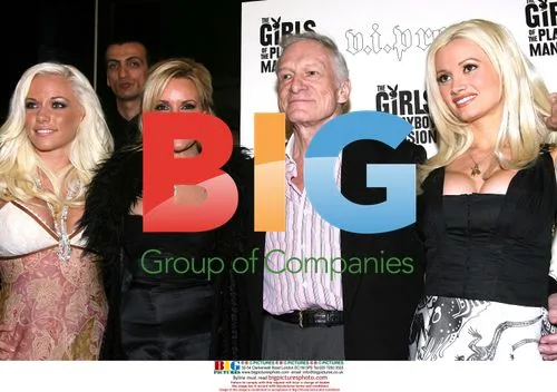 Playmates and Hugh Hefner at 80th Birthday