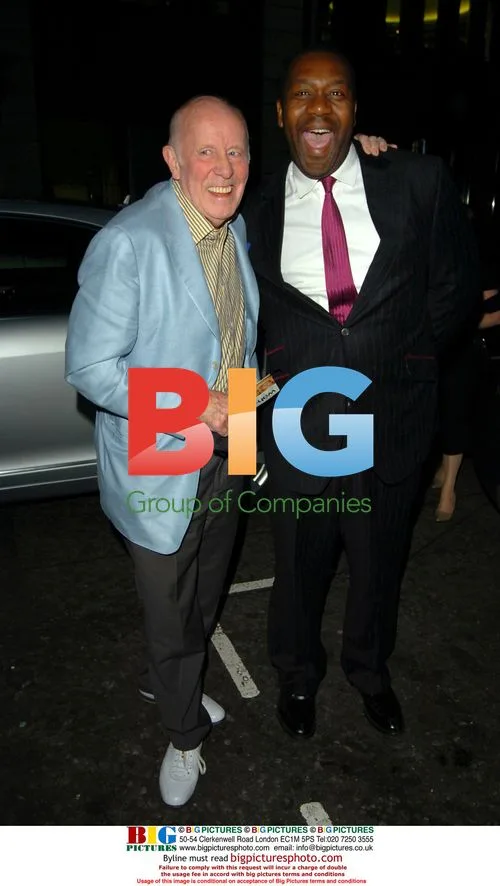 Actors Richard Wilson and Lenny Henry Leaving Wah Wah Afterparty