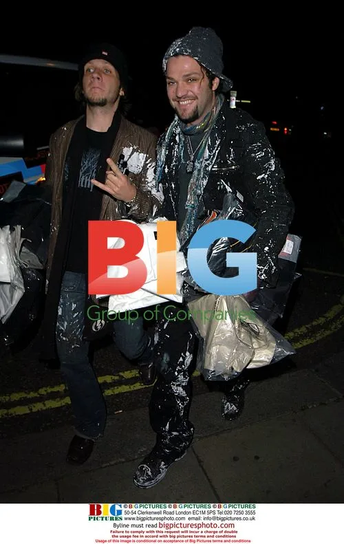 Bam Margera arriving at hotel in London