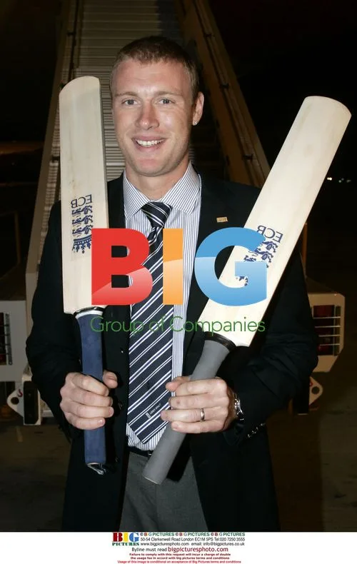 Freddie Flintoff departs for Ashes