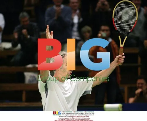 Tennis Star McEnroe Plays Stockholm Open
