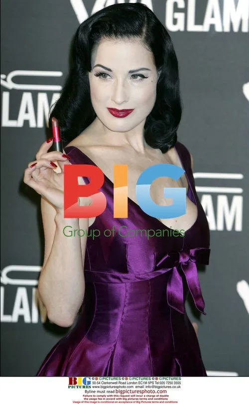 Dita Von Teese Arrives in Madrid for Viva Glam VI Campaign