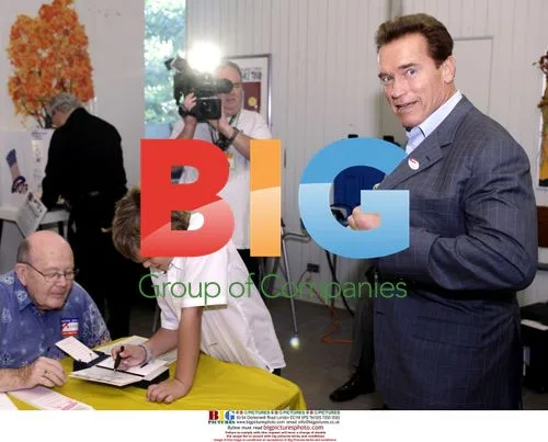 Arnold Schwarzenegger Casts Ballot