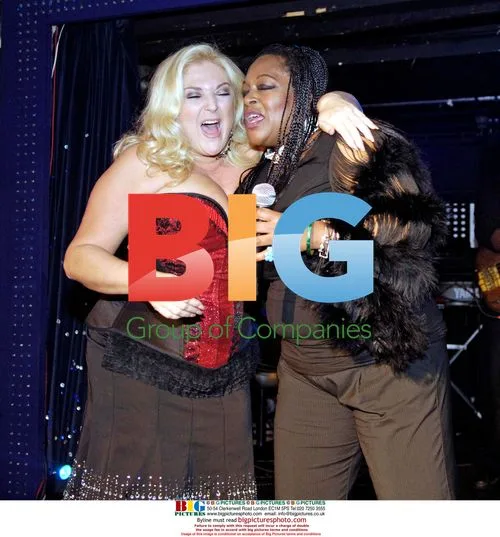 Vanessa Feltz and Kym Mazelle at Soho Revue Bar Launch