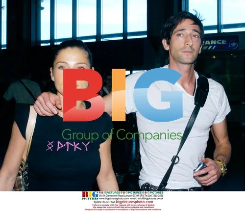 Adrien Brody and Elsa Pataky at Valencia Airport