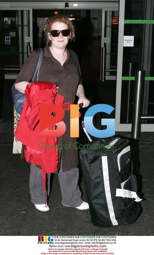 Actress Fizz from Coronation Street Arrives in London