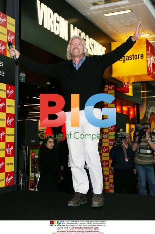 Richard Branson Opens Virgin Megastore