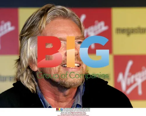 Richard Branson at Virgin Megastore Opening