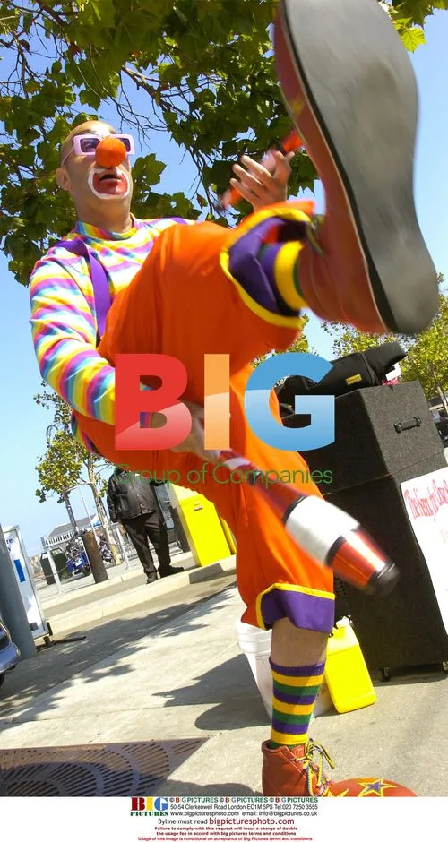 Kenneth Kahn, "Kenny the Clown," on Fisherman's Wharf