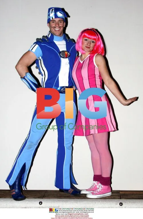 Sportacus and Stephanie from Lazy Town