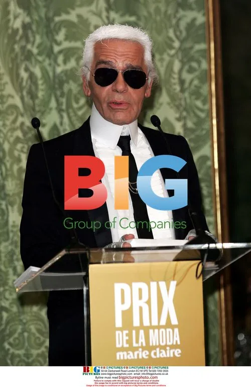 Karl Lagerfeld at Marie Claire Awards in Madrid