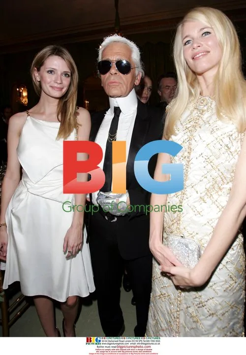 Mischa Barton, Claudia Schiffer, Karl Lagerfeld at Marie Claire Awards