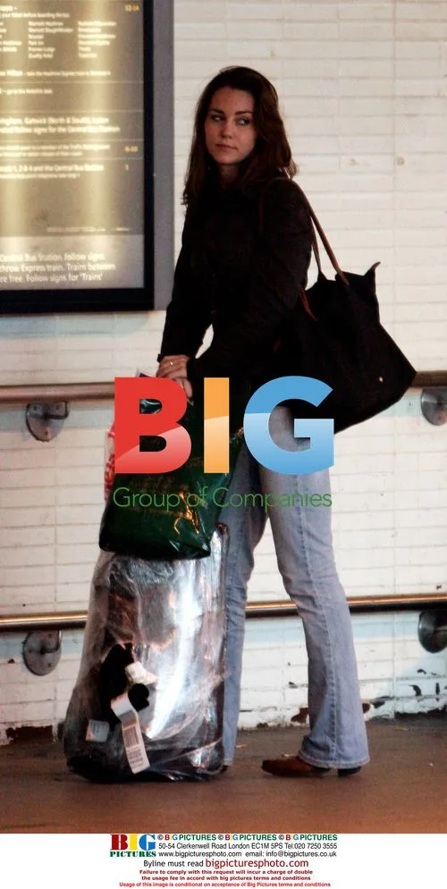 Kate Middleton at Heathrow Airport