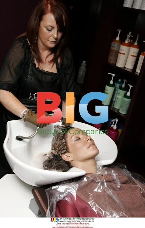 Zoe Lucker Gets 'Chop and Colour' at Sejour Salon