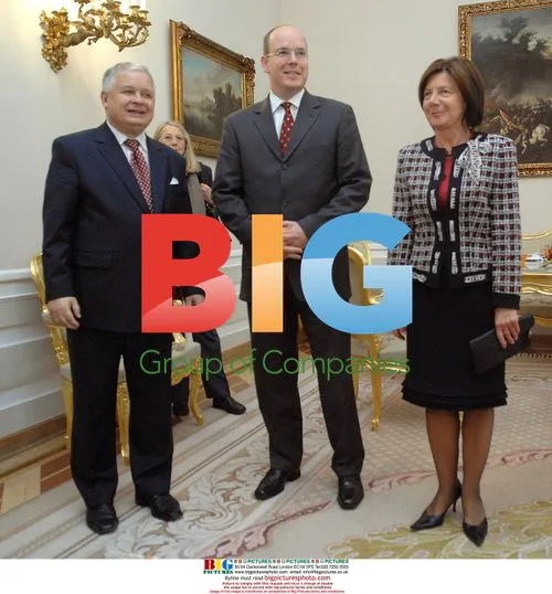 Prince Albert II meets Polish president