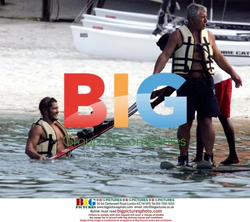 Bixente Lizarazu Water Skiing in Mauritius