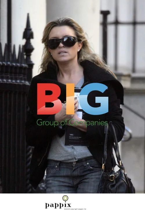 Tina Hobley Pictured with Aga Catalog in London