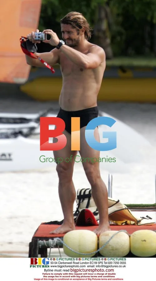 Bixente Lizarazu on holiday in Mauritius