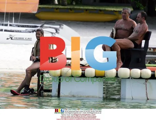 Bixente Lizarazu on holiday in Mauritius