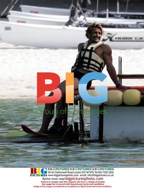 Bixente Lizarazu on holiday in Mauritius