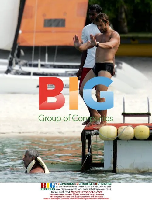 Bixente Lizarazu on holiday in Mauritius