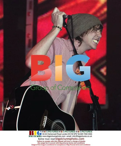 Danny from McFly performing at AOL Music Live! event