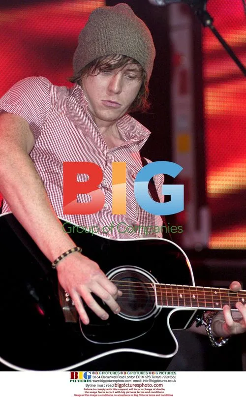 Danny from McFly performing at AOL Music Live! event