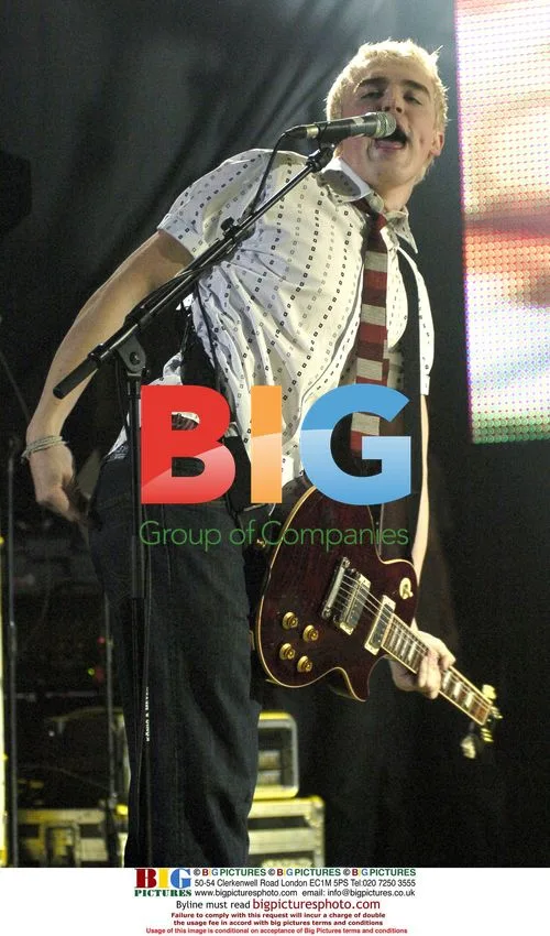 Tom from McFly performing at AOL Music Live! Winter Warmer