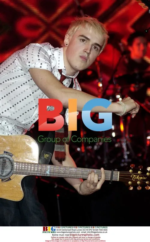 Tom from McFly performing at AOL Music Live! Winter Warmer