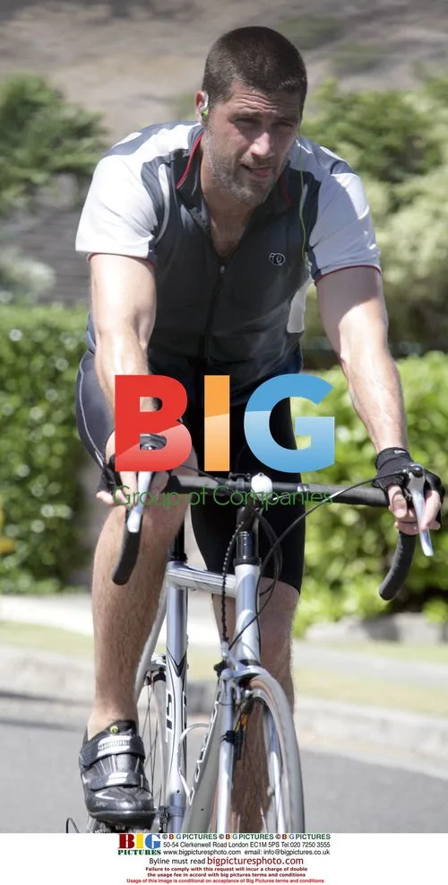 Matthew Fox Biking in CA