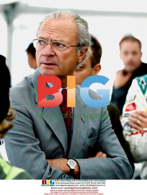 King Carl Gustaf attends STCC final in Sweden