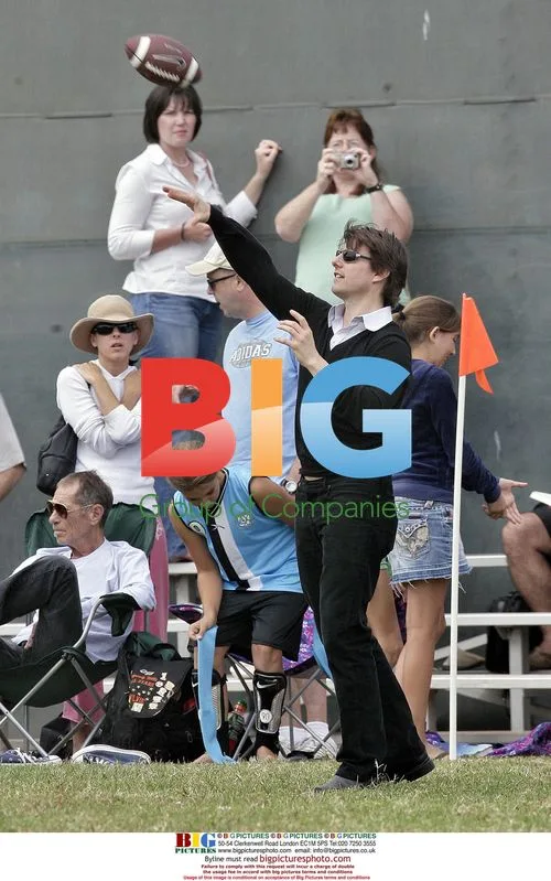 Tom Cruise Supports Kids at Soccer and Football