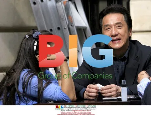 Jackie Chan and Yvan Attal on 'Rush Hour 3' set