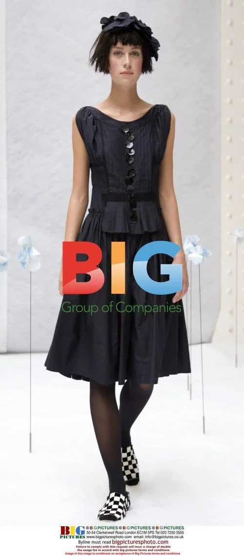 Model Wears Mina Perhonen Design at Paris Fashion Week