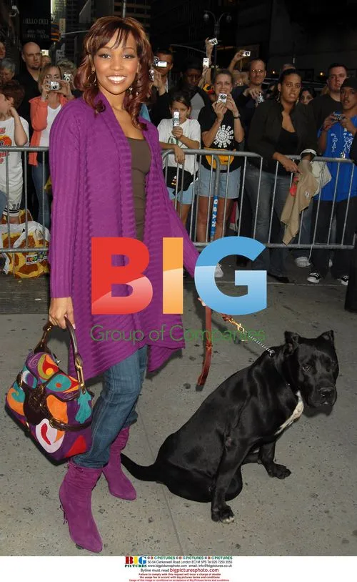 R and B Singer MONICA and her dog NAS