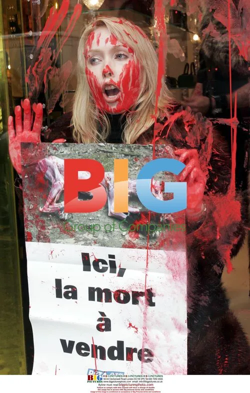 PETA Protests Gaultier Paris Fur Use