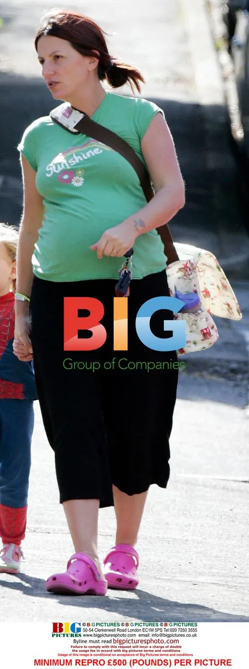 Hugely Pregnant Davina McCall