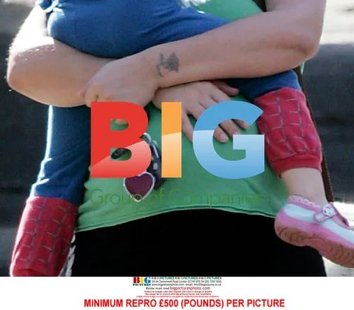 Hugely Pregnant Davina McCall Out in UK