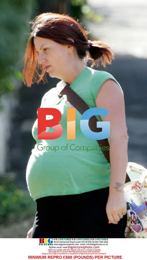 Hugely pregnant Davina McCall spotted out