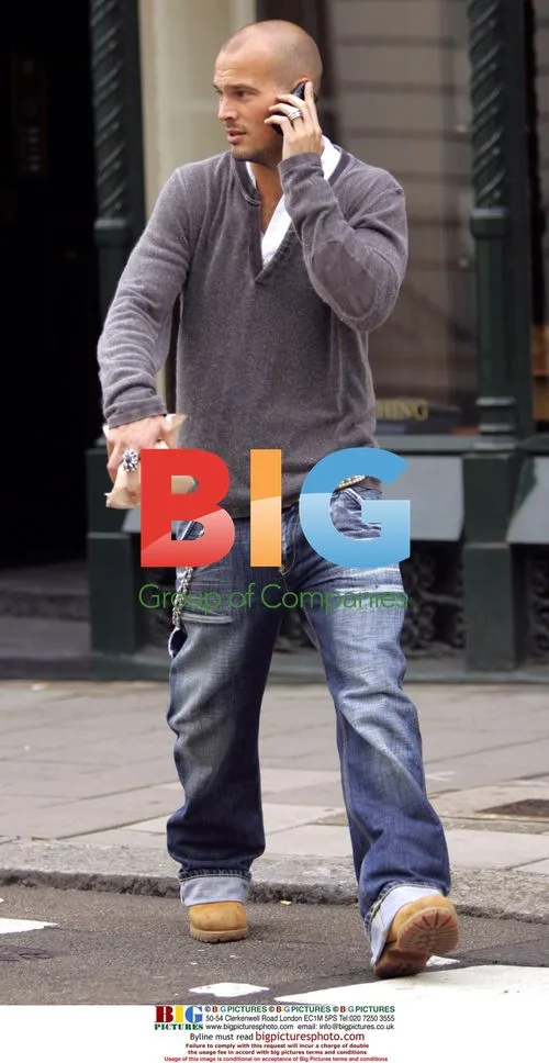 Footballer Freddie Ljungberg out in London
