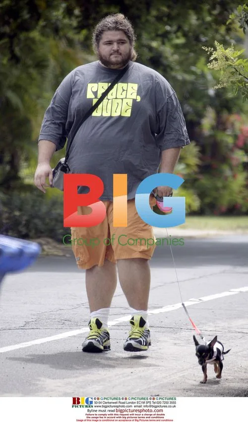 Lost actor Jorge Garcia walks dog