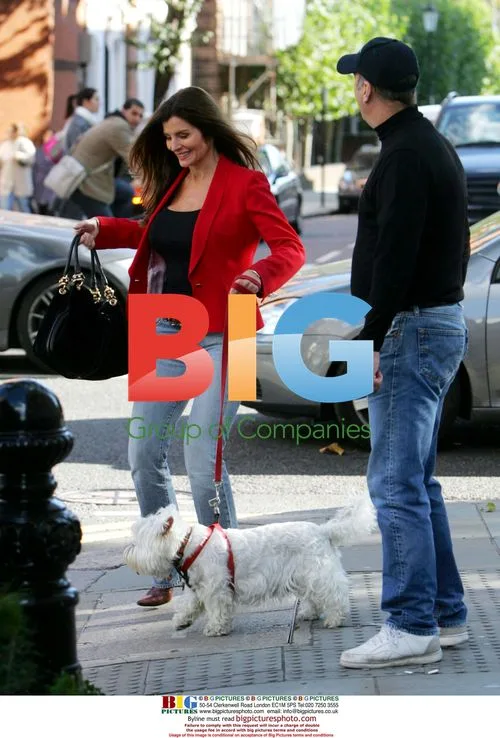 Suzie Verrico Filming 'A Place In The Sun' with Dog