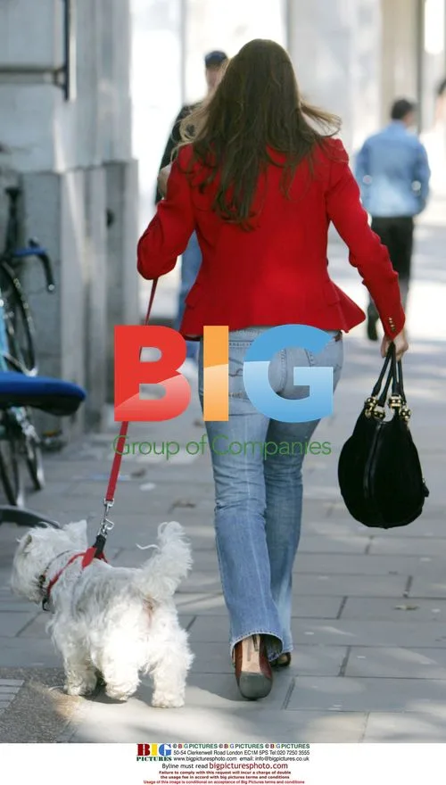 Suzie Verrico films 'A Place In The Sun' with dog Dougall